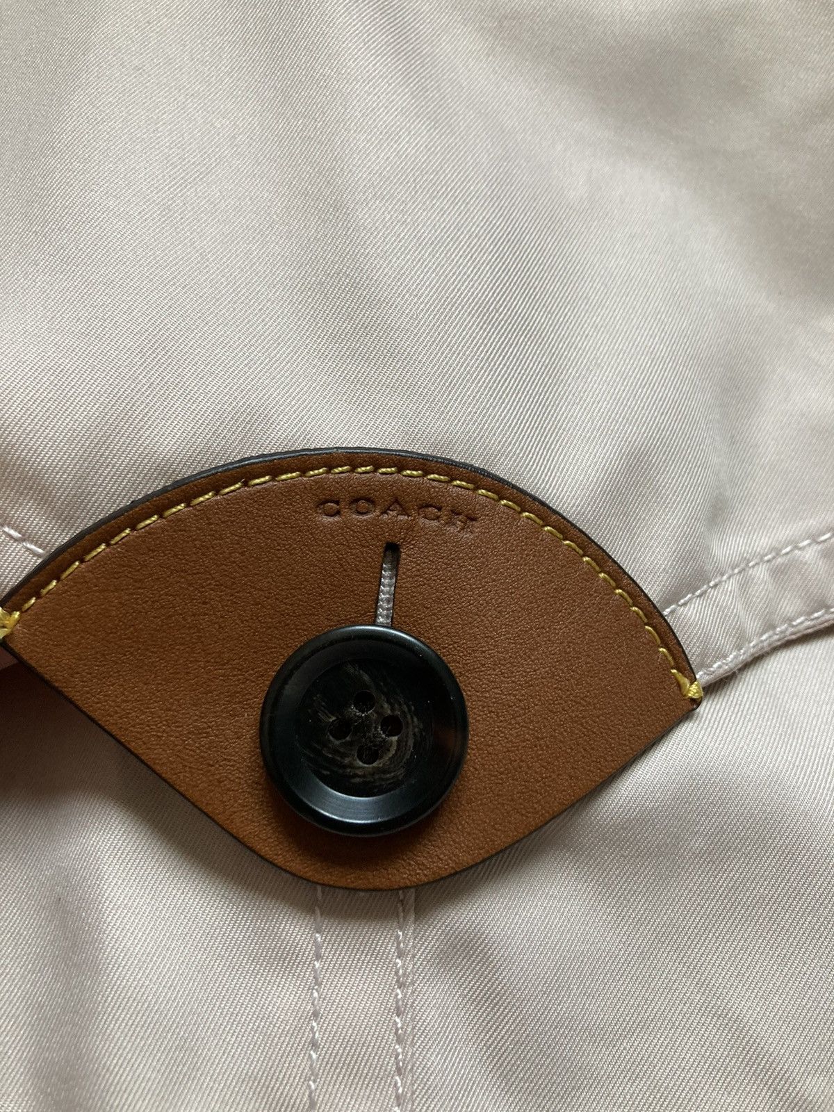 Coach × Designer Coach New York Women Waterproof Beige Trench Coat Belt S Size S / US 4 / IT 40 - 12 Thumbnail