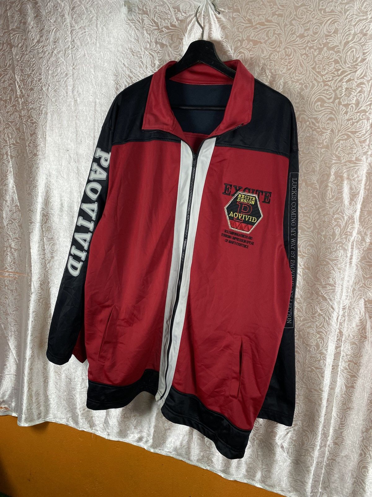 Vintage Vintage Paovivid Excite Design Racing ZipUp Motorsport Style Size US L / EU 52-54 / 3 - 4 Thumbnail