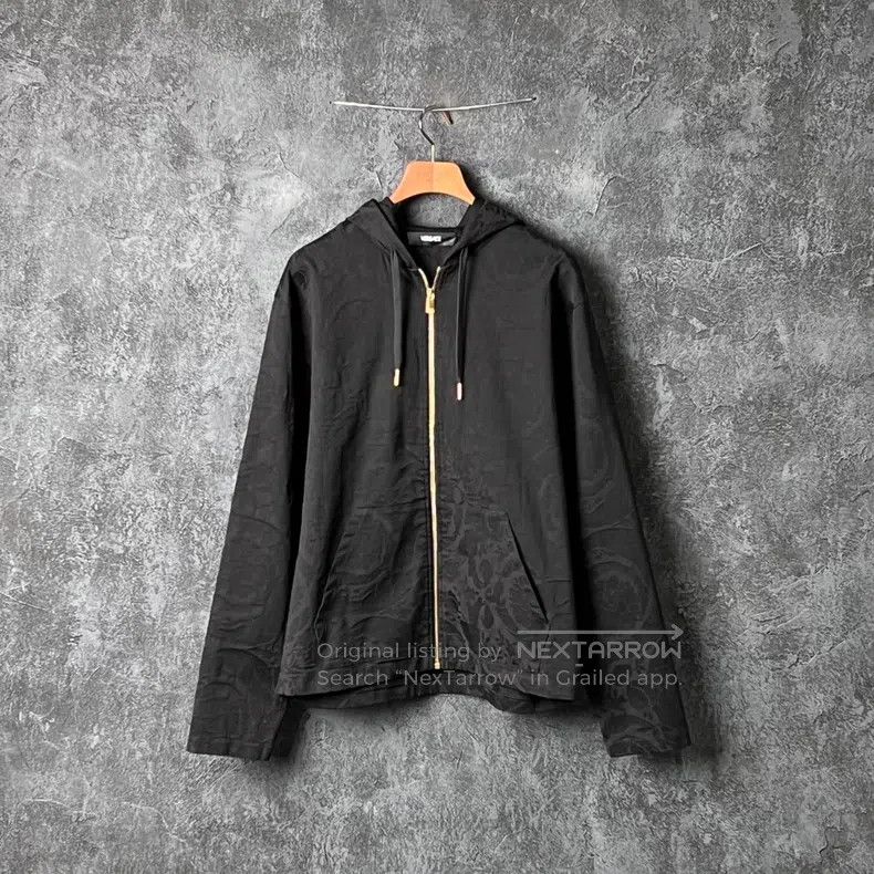 Versace Versace Multi-element embroidered hooded sweatshirt jacket Size US S / EU 44-46 / 1 - 1 Thumbnail