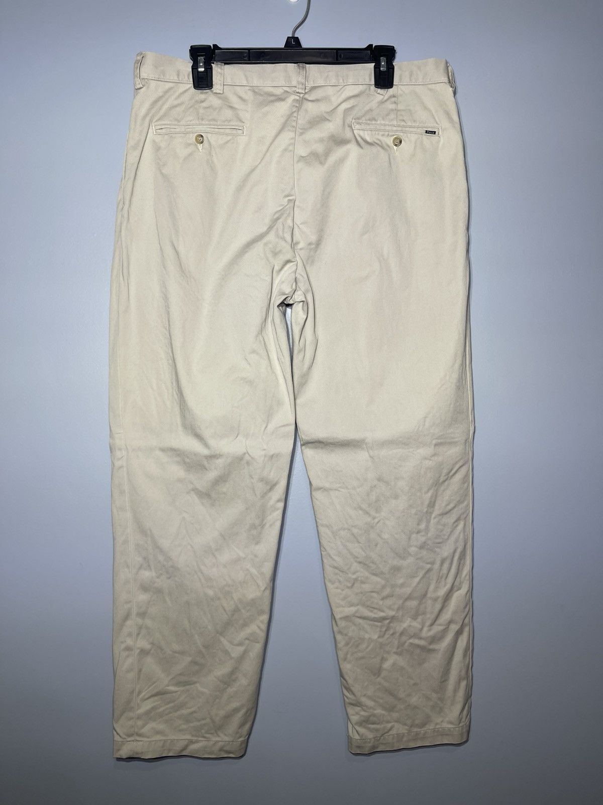 Polo Ralph Lauren Polo Ralph Lauren Chino Pant 36x30 Beige Classic Fit Pleated Size US 36 / EU 52 - 3 Thumbnail