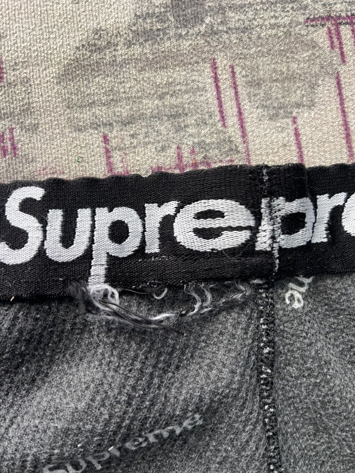 Hanes × Supreme SUPREME X HANES THERMAL PANTS BLACK LOGO PRINTS Size US 26 / EU 42 - 9 Thumbnail