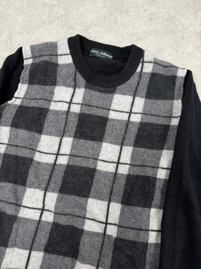 Dolce & Gabbana 2000s Dolce & Gabbana Tartan Wool Sweater Size US S / EU 44-46 / 1 - 5 Thumbnail