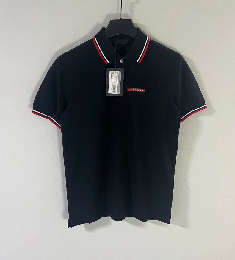 Prada Prada Men's Short Sleeve Polo Shirt - dmc Size US S / EU 44-46 / 1 - 1 Thumbnail