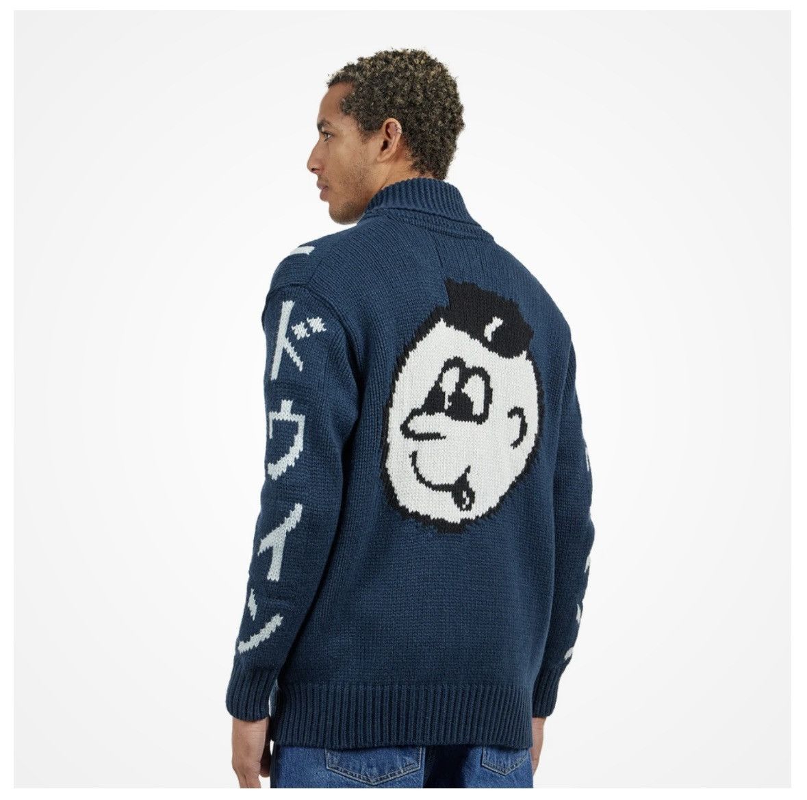 Edwin NWT Edwin x Klasse Wrecks Timer Cardigan Navy Size M Y2K Size US M / EU 48-50 / 2 - 5 Thumbnail