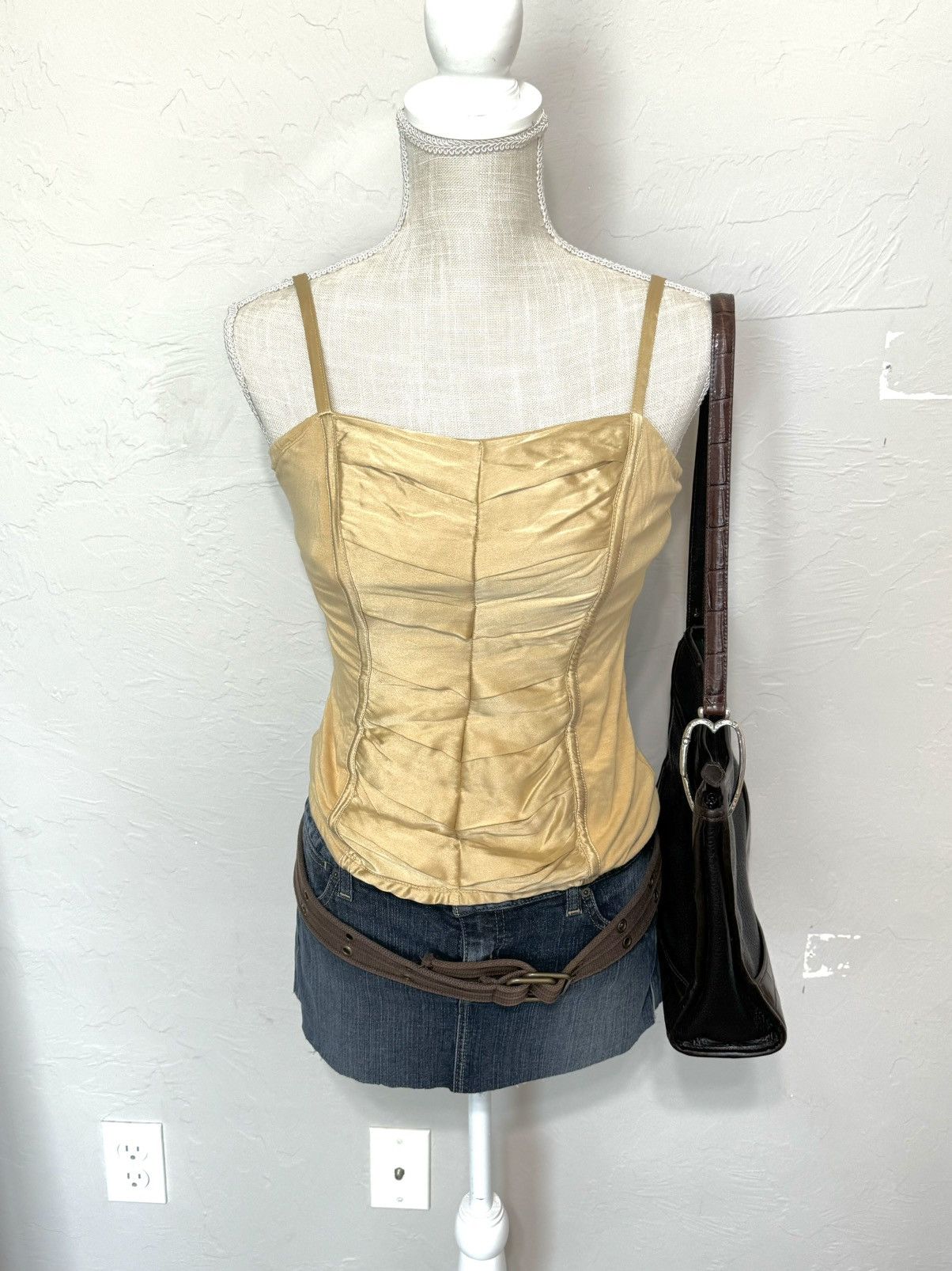 Other Cache Vintage Silk Gold Women’s Tank Top Size XS Size XS / US 0-2 / IT 36-38 - 1 Thumbnail