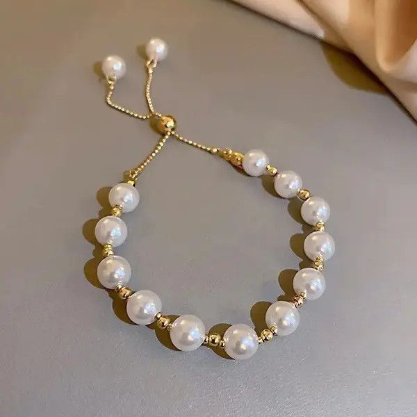 Japanese Brand × Vintage Elegant Pearl Bracelet Baroque Simulated Pearl Size ONE SIZE - 1 Thumbnail