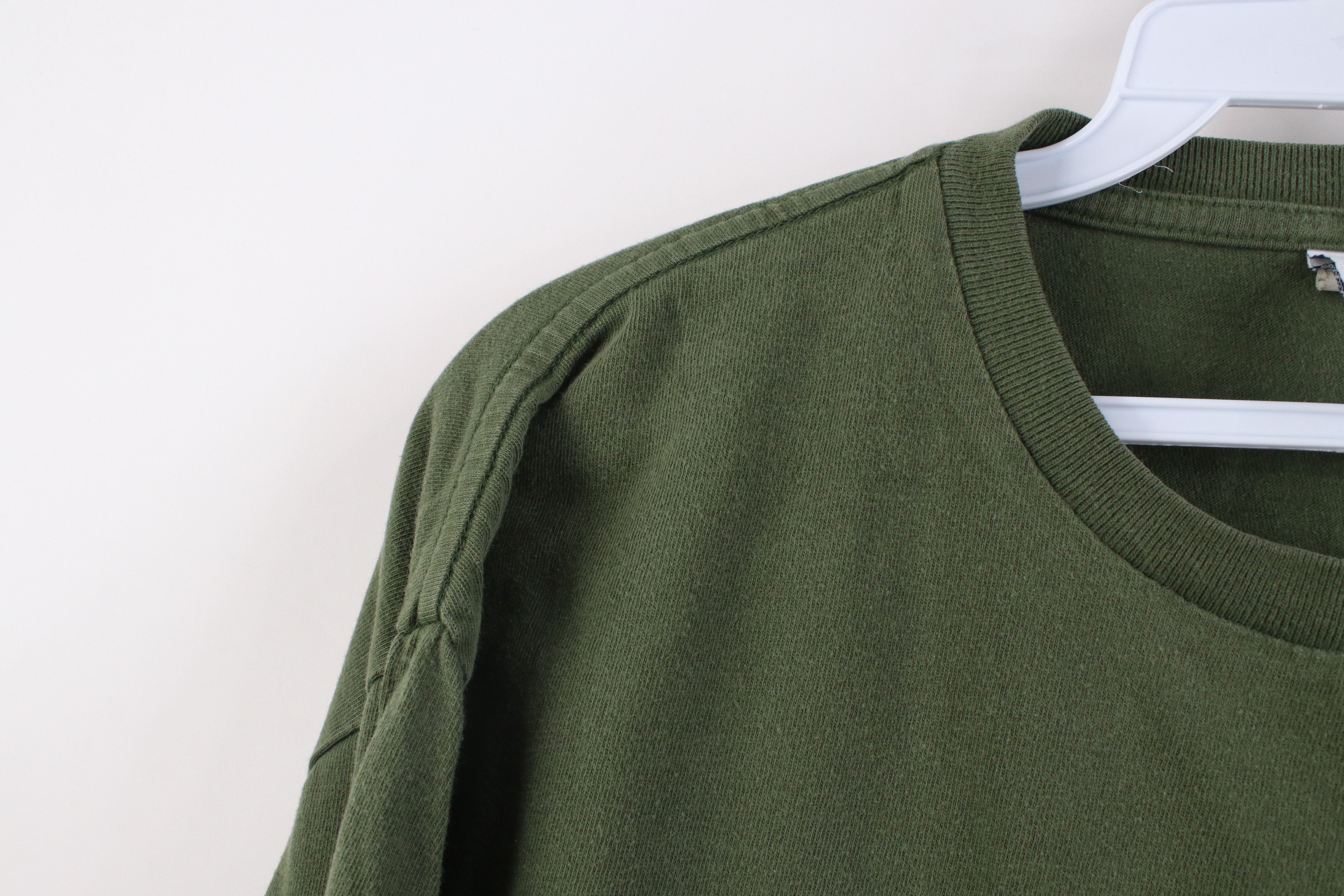 Gap Vintage Y2K 2004 Gap Spell Long Sleeve T-Shirt Green Cotton Size US L / EU 52-54 / 3 - 5 Thumbnail