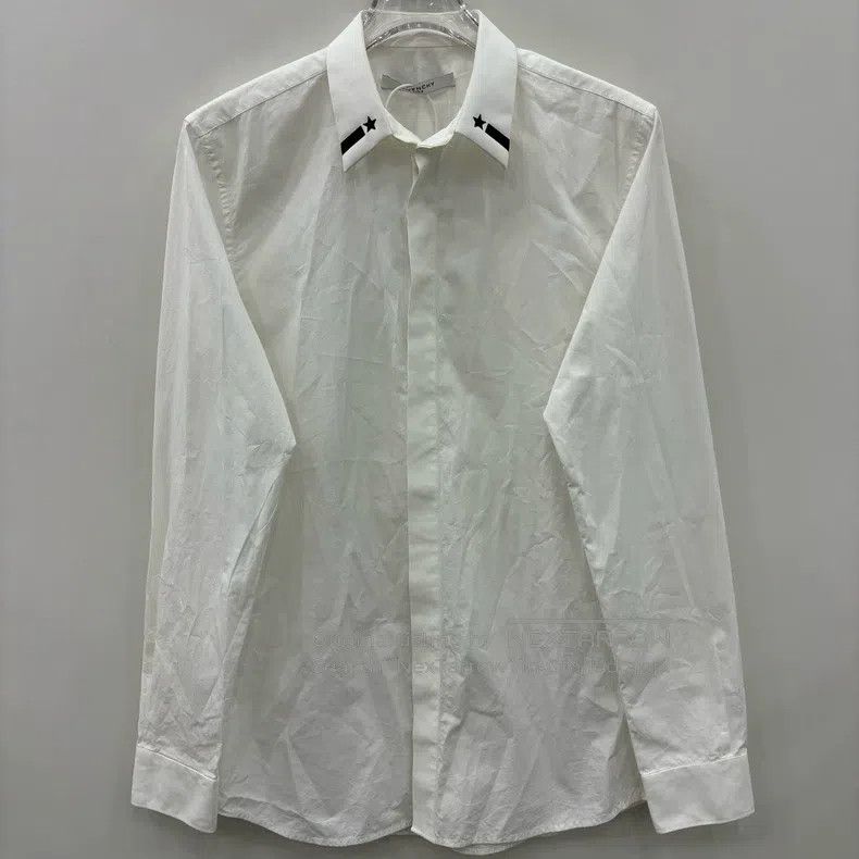 Givenchy Givenchy Size39 Solid Color Logo Badge Casual Long Sleeve S Size US M / EU 48-50 / 2 - 6 Thumbnail