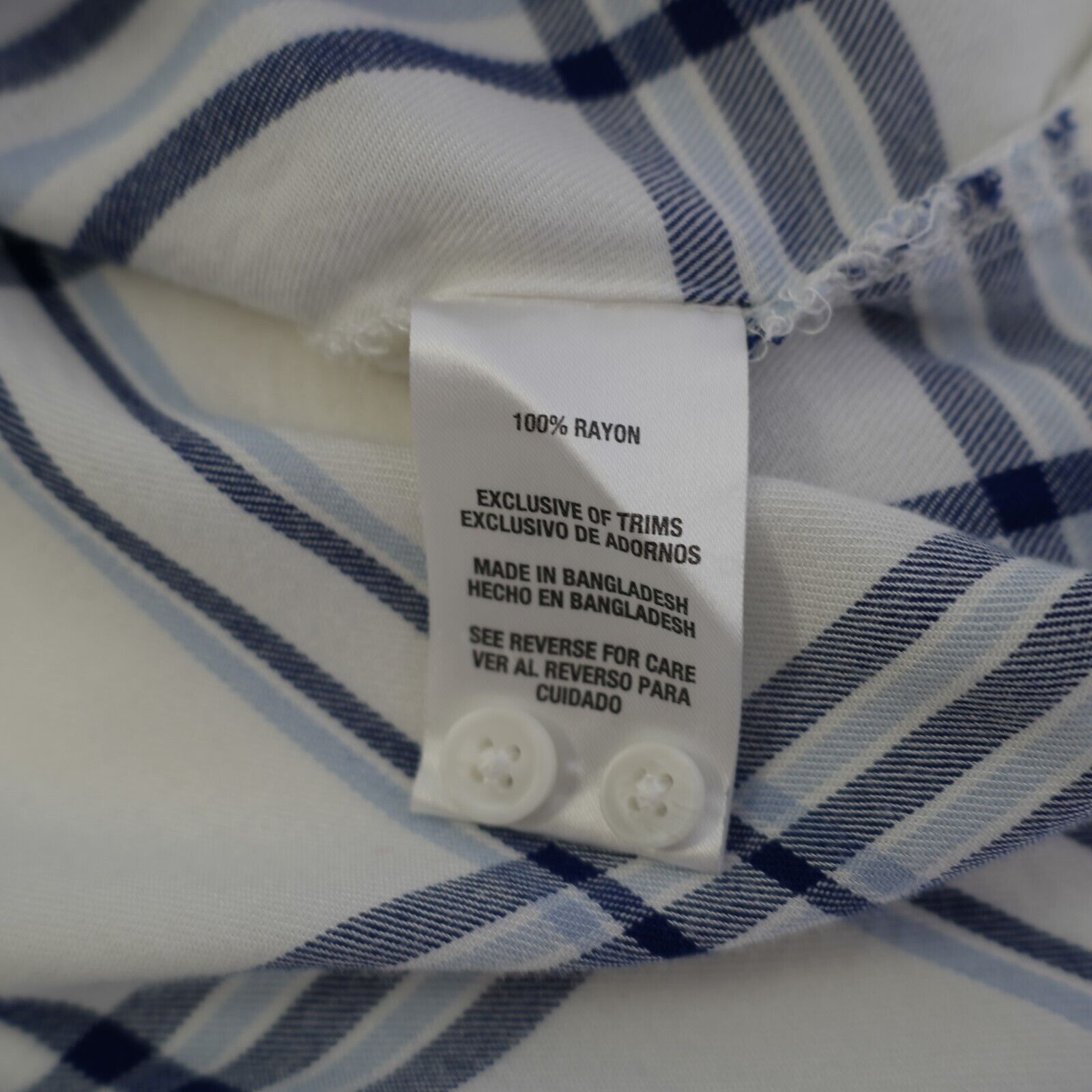 Woolrich Woolen Mills Woolrich Large Blue White Plaid Cotton Flannel Long Sleeve C Size L / US 10 / IT 46 - 9 Thumbnail