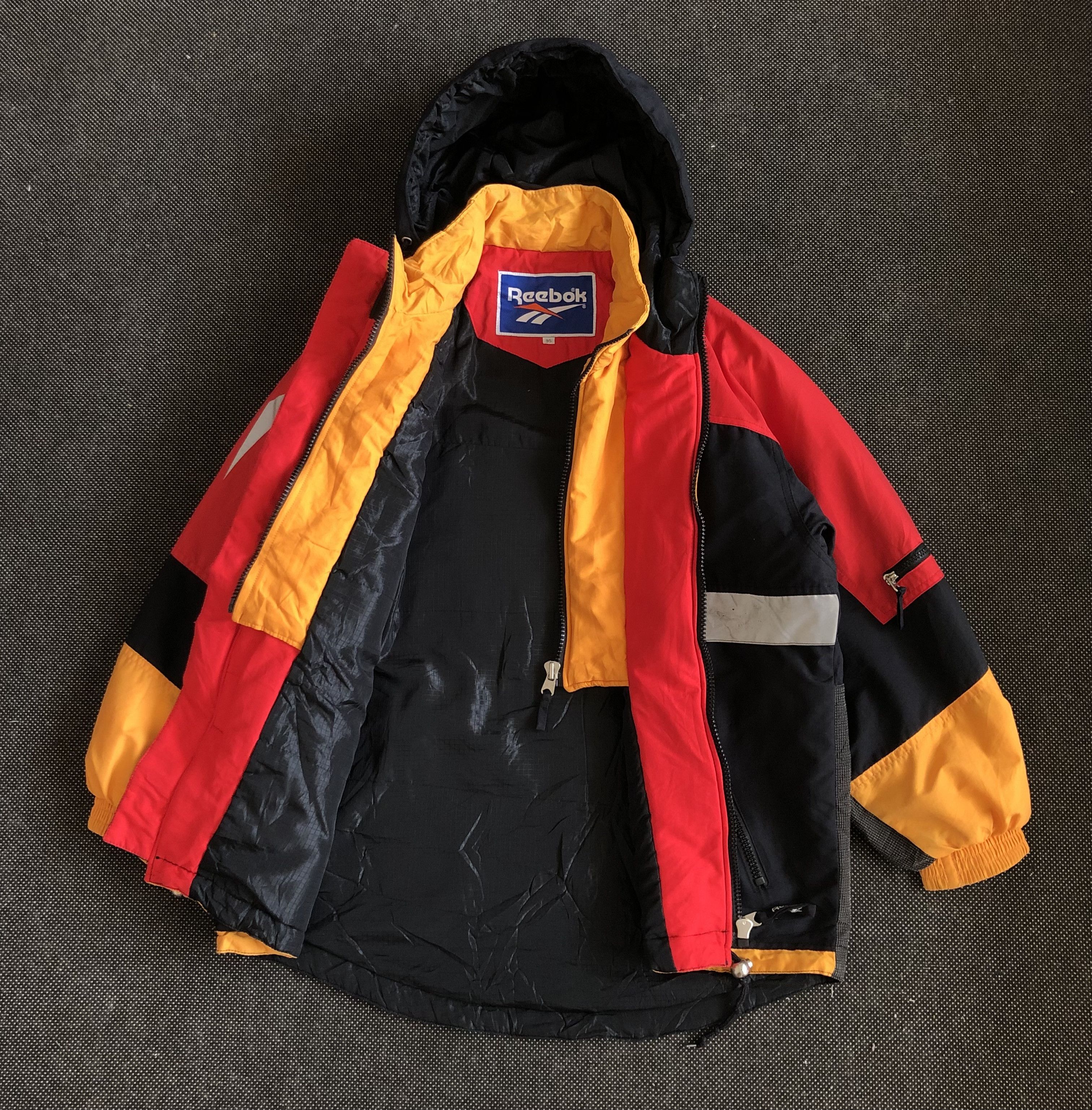 Reebok RARE🔥VINTAGE 90’S PLANET REEBOK OUTDOOR REFLECTOR JACKET Size US XL / EU 56 / 4 - 17 Thumbnail