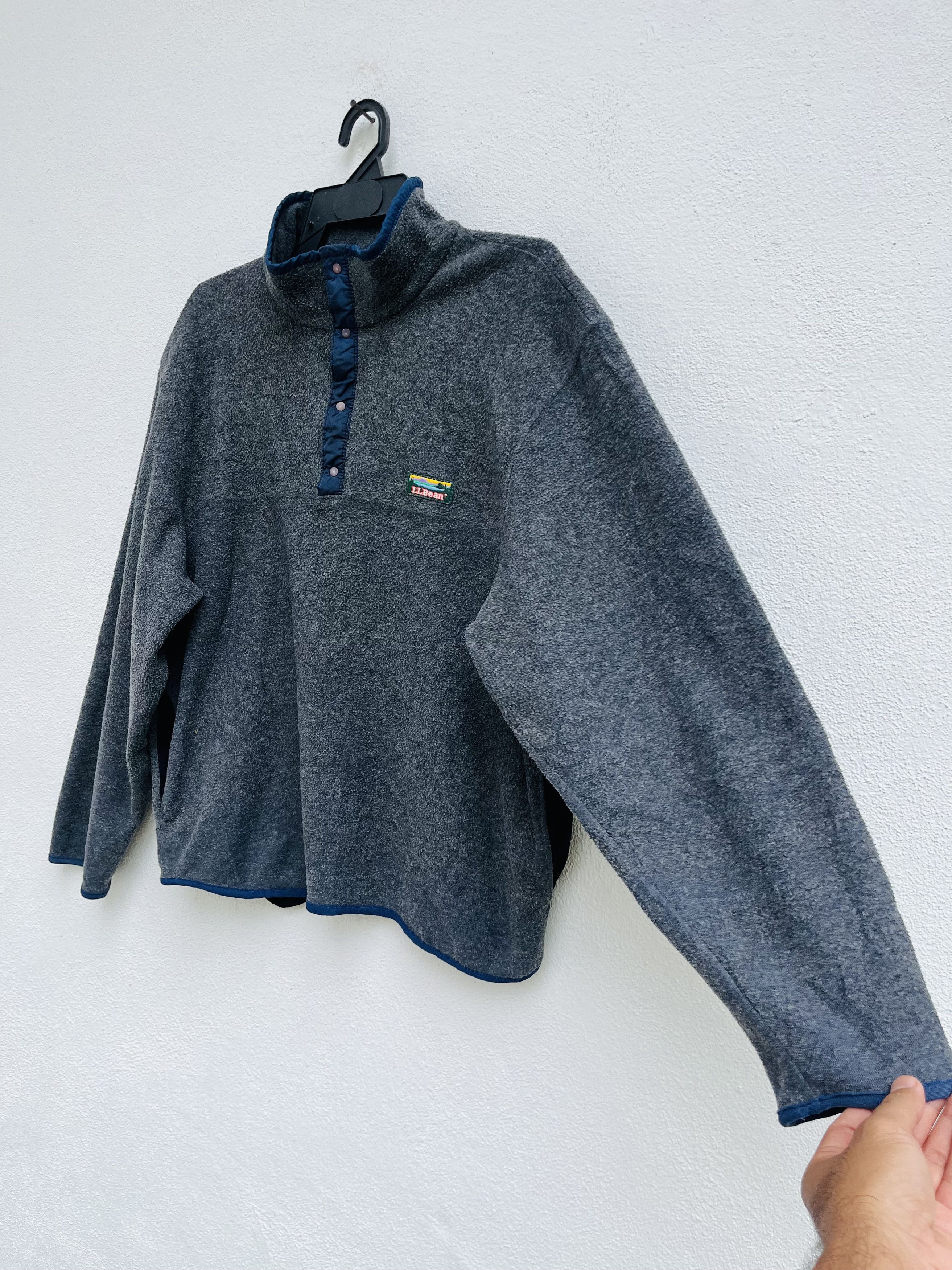 L.L. Bean × Vintage Vintage L.L.Bean Half Zipper Made In Usa Streetwear Style Size US M / EU 48-50 / 2 - 6 Thumbnail