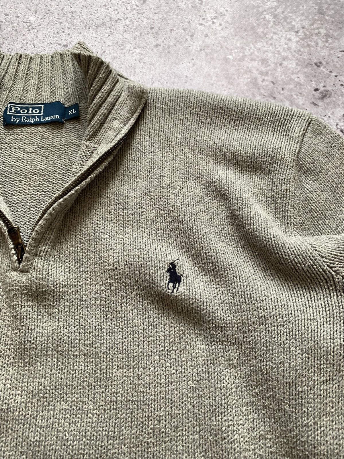 Ralph Lauren 🔥VINTAGE RALP LAUREN 1/3 ZIP OLD MONEY KNIT SWEATER Size US XL / EU 56 / 4 - 5 Thumbnail