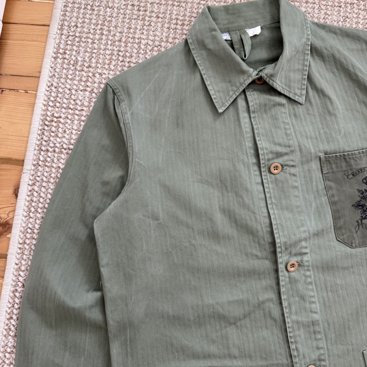 Vintage 60s Vintage Military Dutch KORPS MARINIERS HBT Work Jacket Size US M / EU 48-50 / 2 - 3 Thumbnail