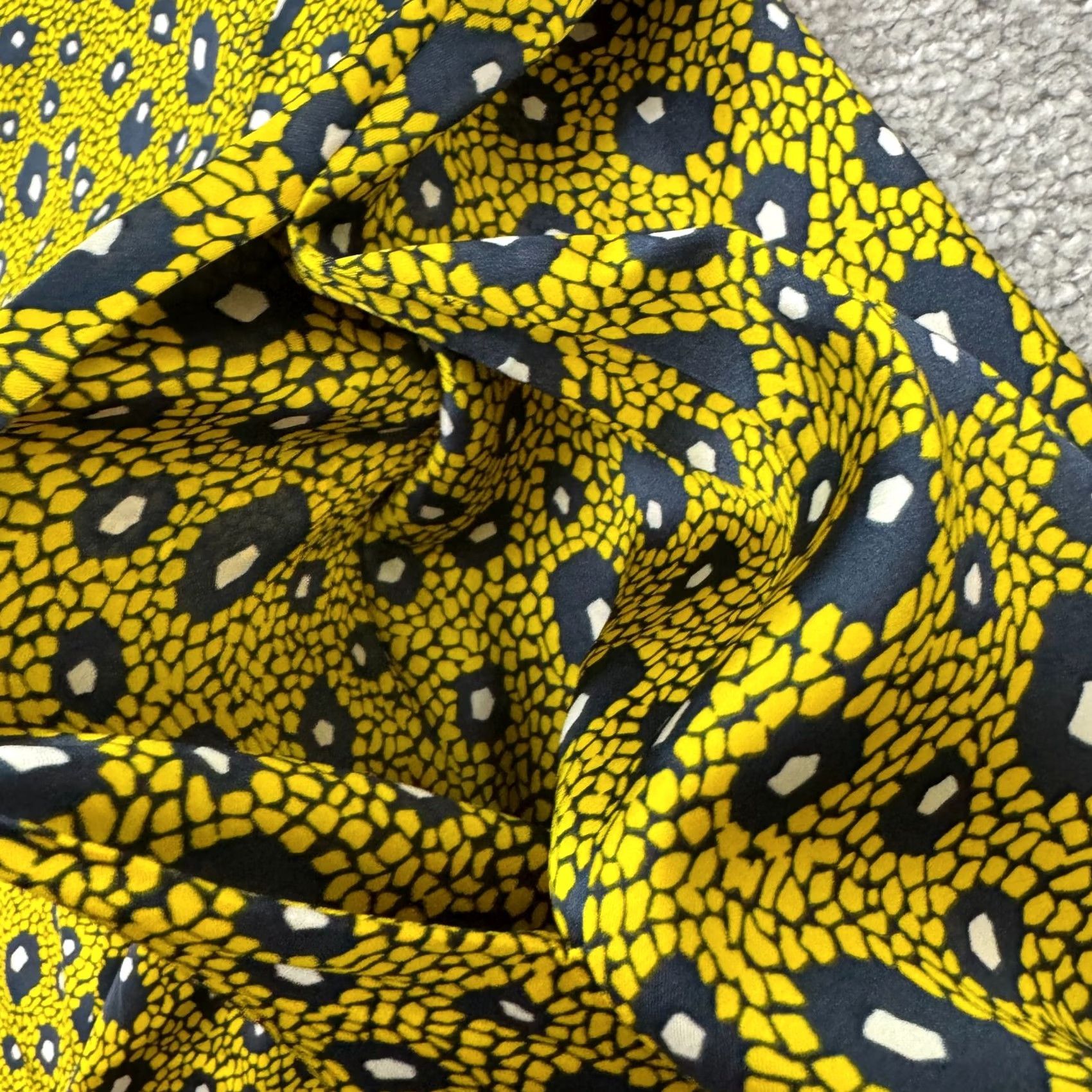 Zara Zara Basic Animal Print Sleeveless Shift Dress Womens Large Yellow Pockets Casual Size L / US 10 / IT 46 - 5 Thumbnail