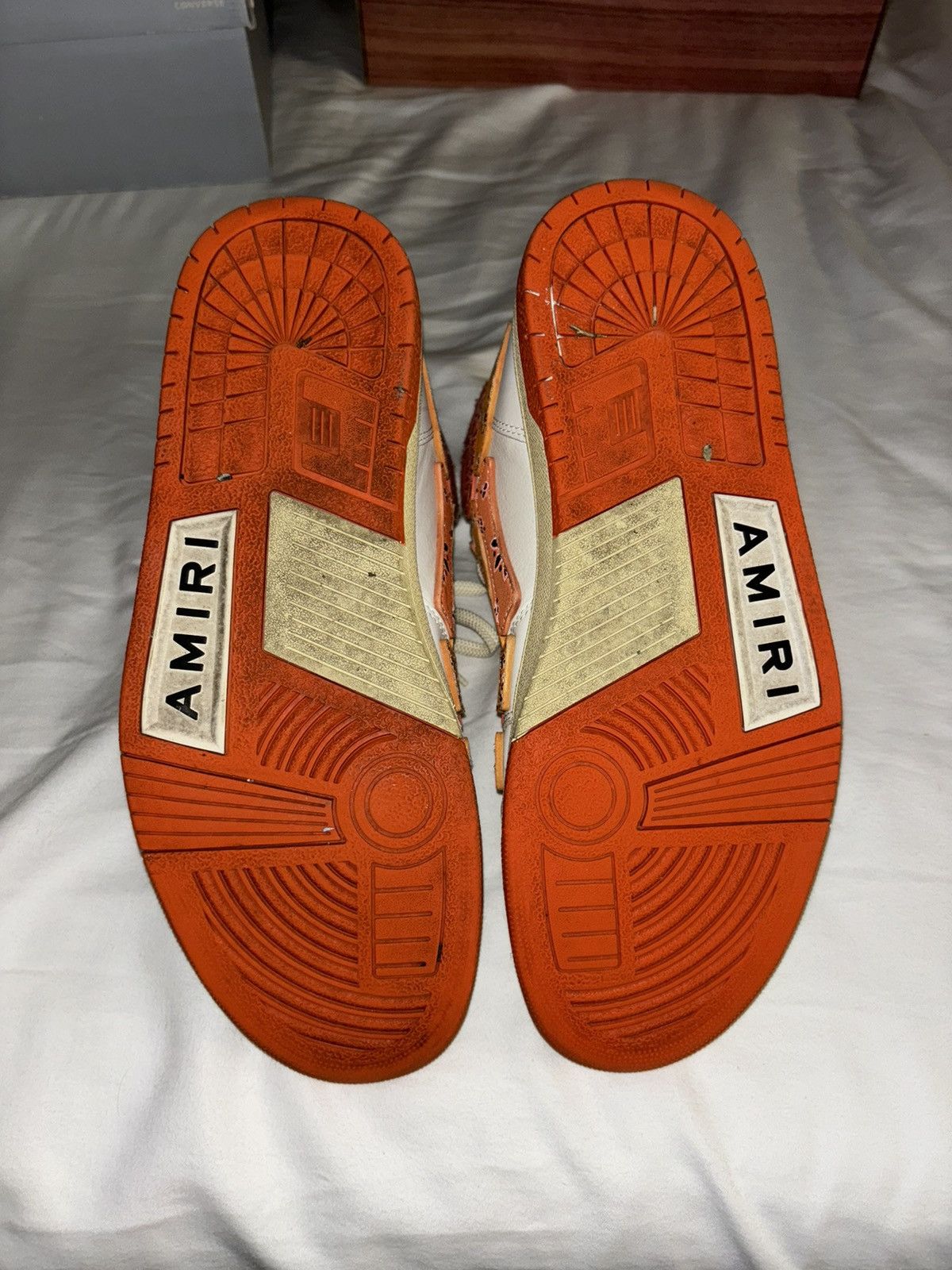 Amiri Orange Amiri Skeleton High Top Size 11 Size US 11 / EU 44 - 8 Thumbnail