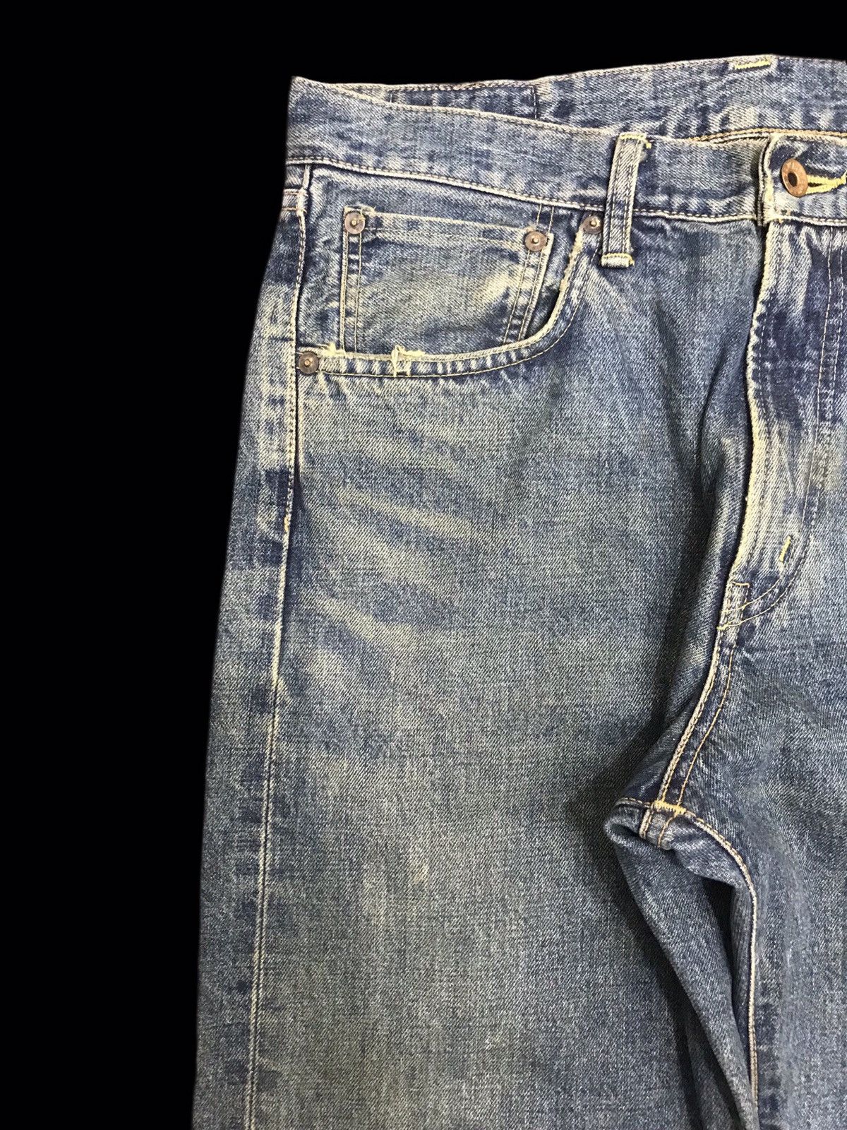 Edwin 💥WIDE💥VTG EDWIN 505X MUDWASH SELVEDGE DENIM F411 Size US 32 / EU 48 - 5 Thumbnail