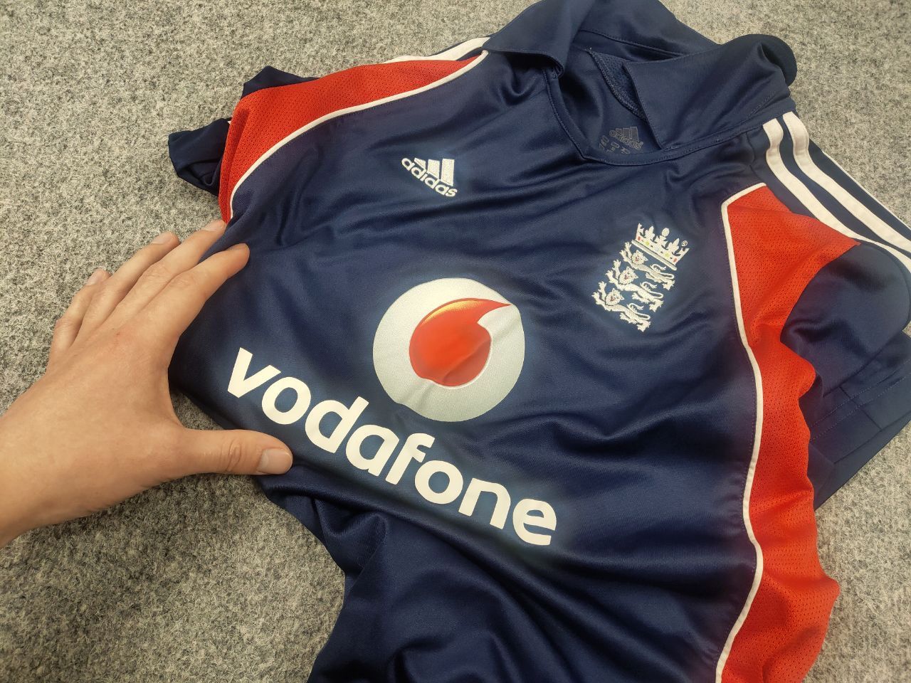 Adidas Adidas England 2008 Cricket Shirt Vodafone Vintage Jersey Size US M / EU 48-50 / 2 - 12 Thumbnail