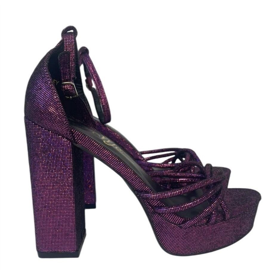 Other SO ME / Disco / Purple Metallic / Platform / High Heels Wit Size US 8.5 / IT 38.5 - 1 Thumbnail