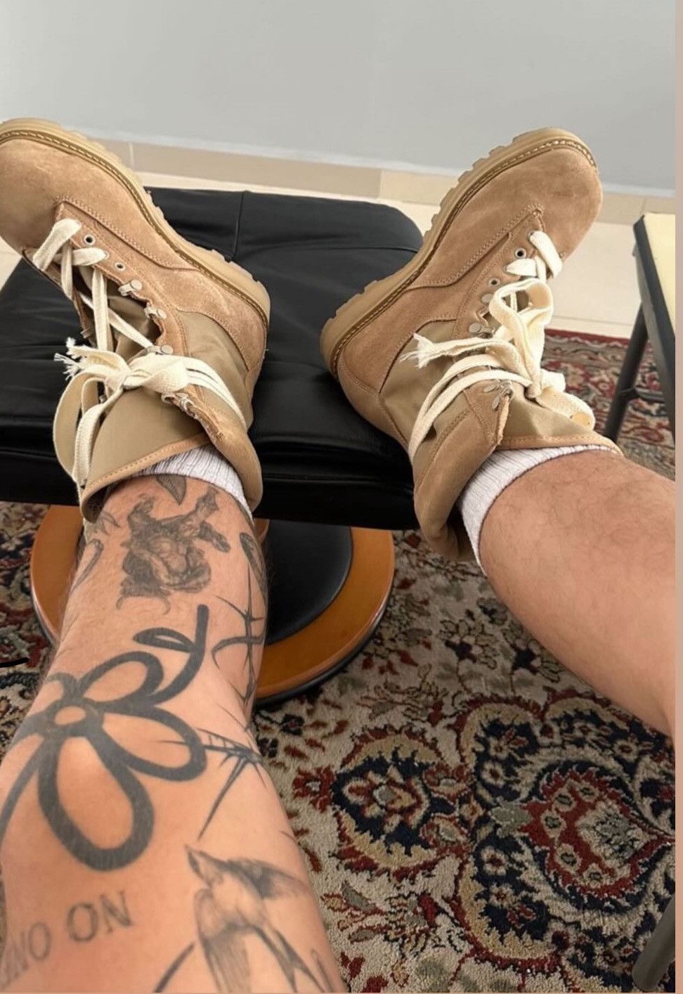 Vintage Vintage Military Tan Desert Combat Boots Size US 7.5 / EU 40-41 - 2 Thumbnail