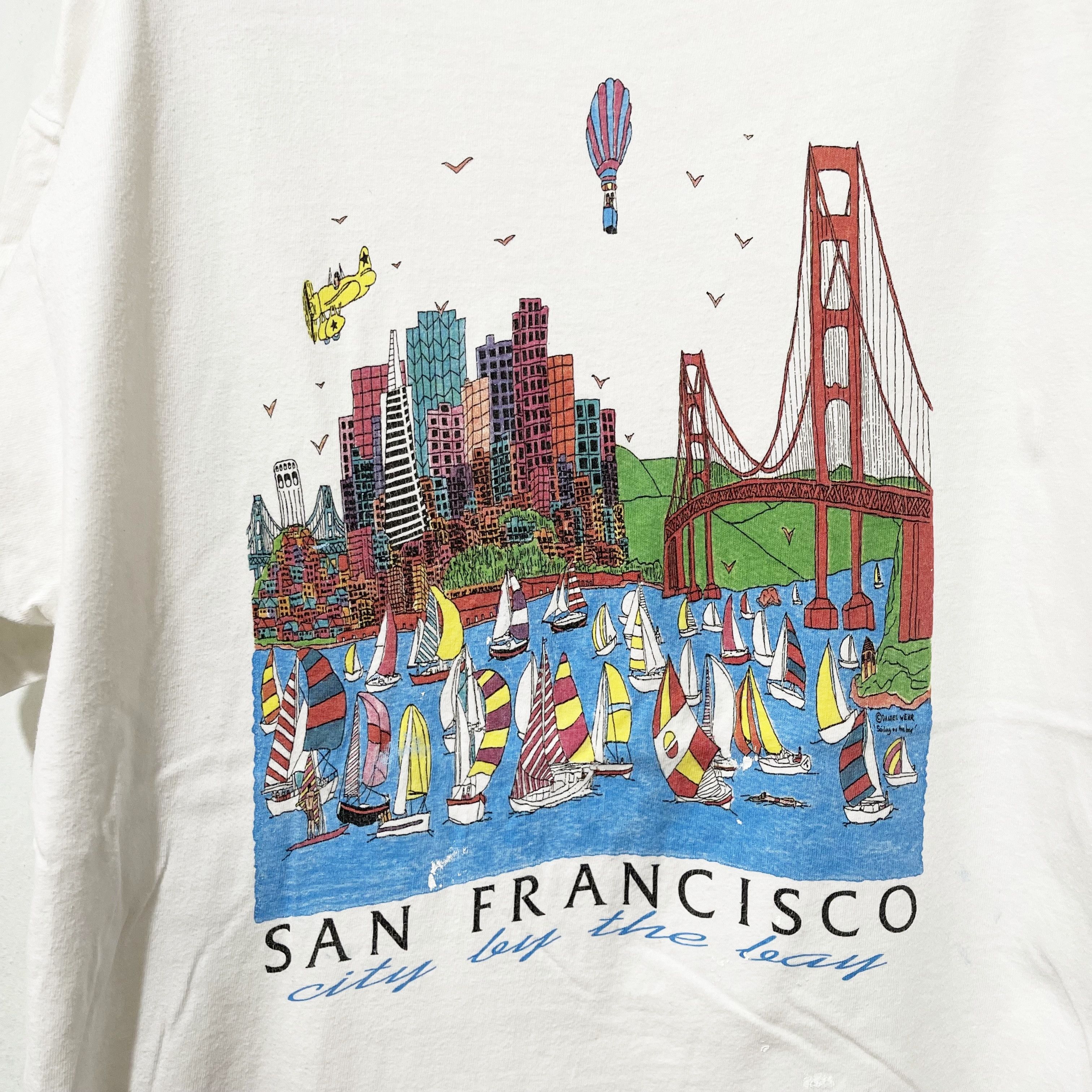 Vintage Vintage 90s San Francisco T-Shirt Size US L / EU 52-54 / 3 - 2 Thumbnail