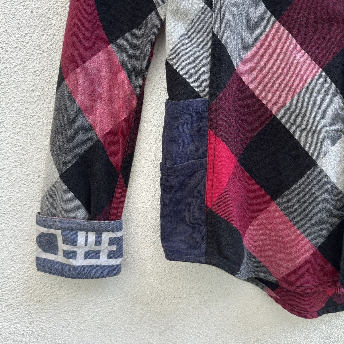 Japanese Brand BURNOUT Cross Arrow Flannel Shirt UVERworld Takuya Size US S / EU 44-46 / 1 - 4 Thumbnail
