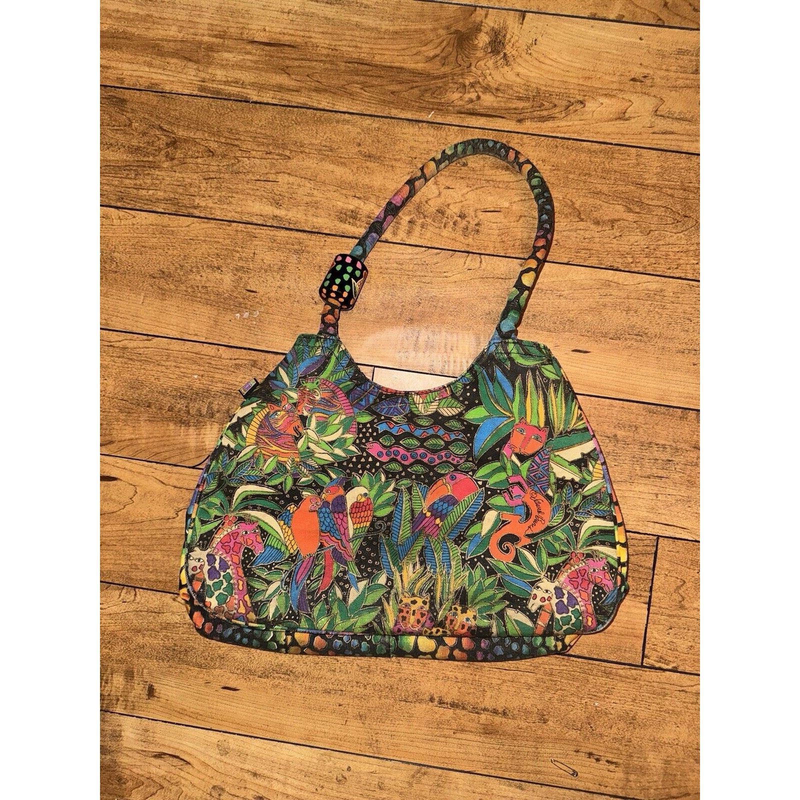 Japanese Brand × Vintage Laurel Burch Purse Animal Cat Jungle Size ONE SIZE - 1 Thumbnail