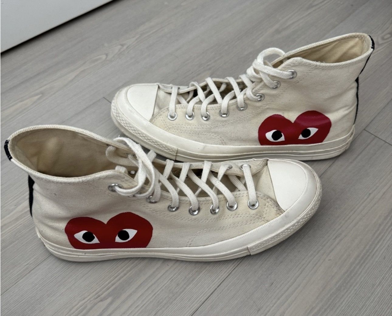Comme des Garcons × Converse Converse - CDG Play - Chuck Taylor All Star 70 High Size US 10 / EU 43 - 2 Thumbnail