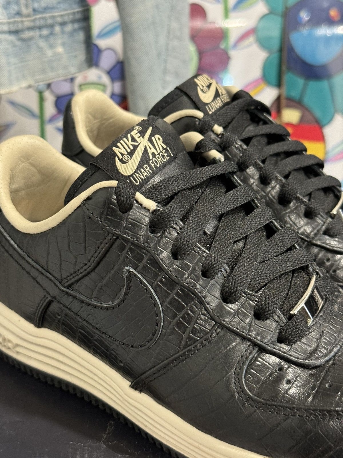 Fragment Design × Nike Nike Fragment Design Lunar Force 1 Prm Low Croc M 6.5 w/ Box Size US 6.5 / EU 39-40 - 4 Thumbnail