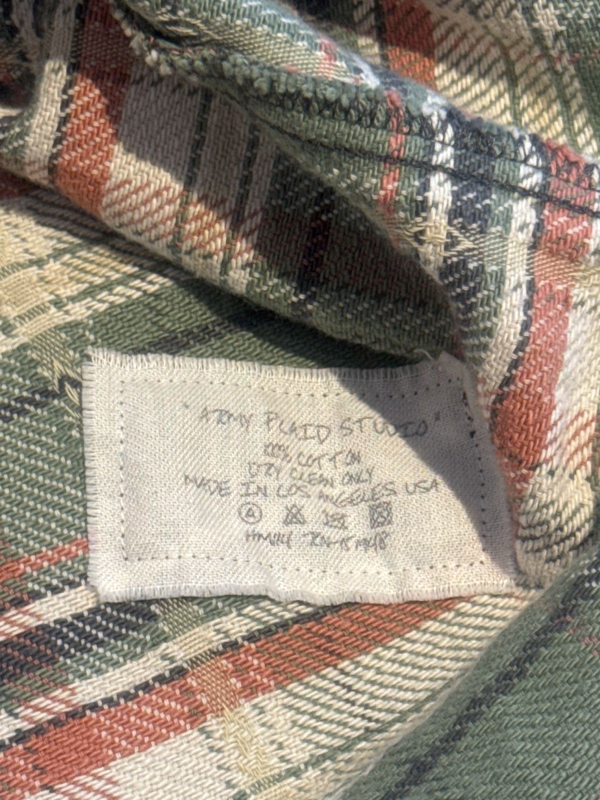 Greg Lauren Greg Lauren Distressed Flannel Size US L / EU 52-54 / 3 - 6 Thumbnail