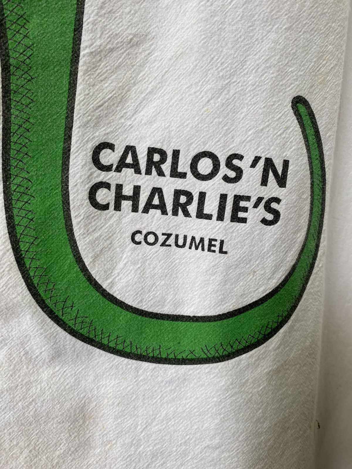 Designer CARLOS'N CHARLIE'S Lizard White Shirt Size US L / EU 52-54 / 3 - 14 Thumbnail