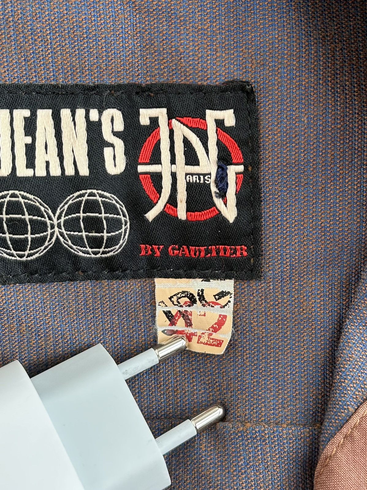 Jean Paul Gaultier Vintage Jean Paul Gaultier Rust Corduroy Blue Brown jacket Size S / US 4 / IT 40 - 9 Thumbnail