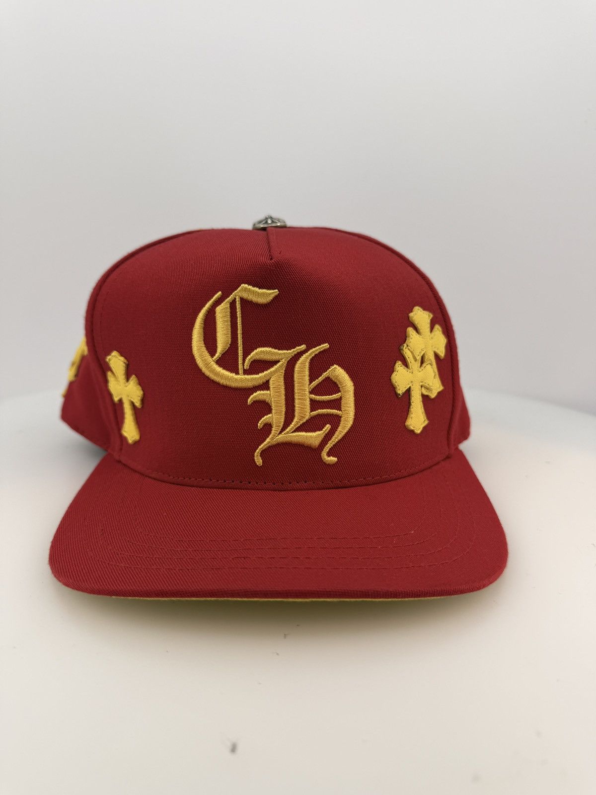 Chrome Hearts Chrome Hearts Cross Patch Hat Red Yellow Size ONE SIZE - 1 Thumbnail