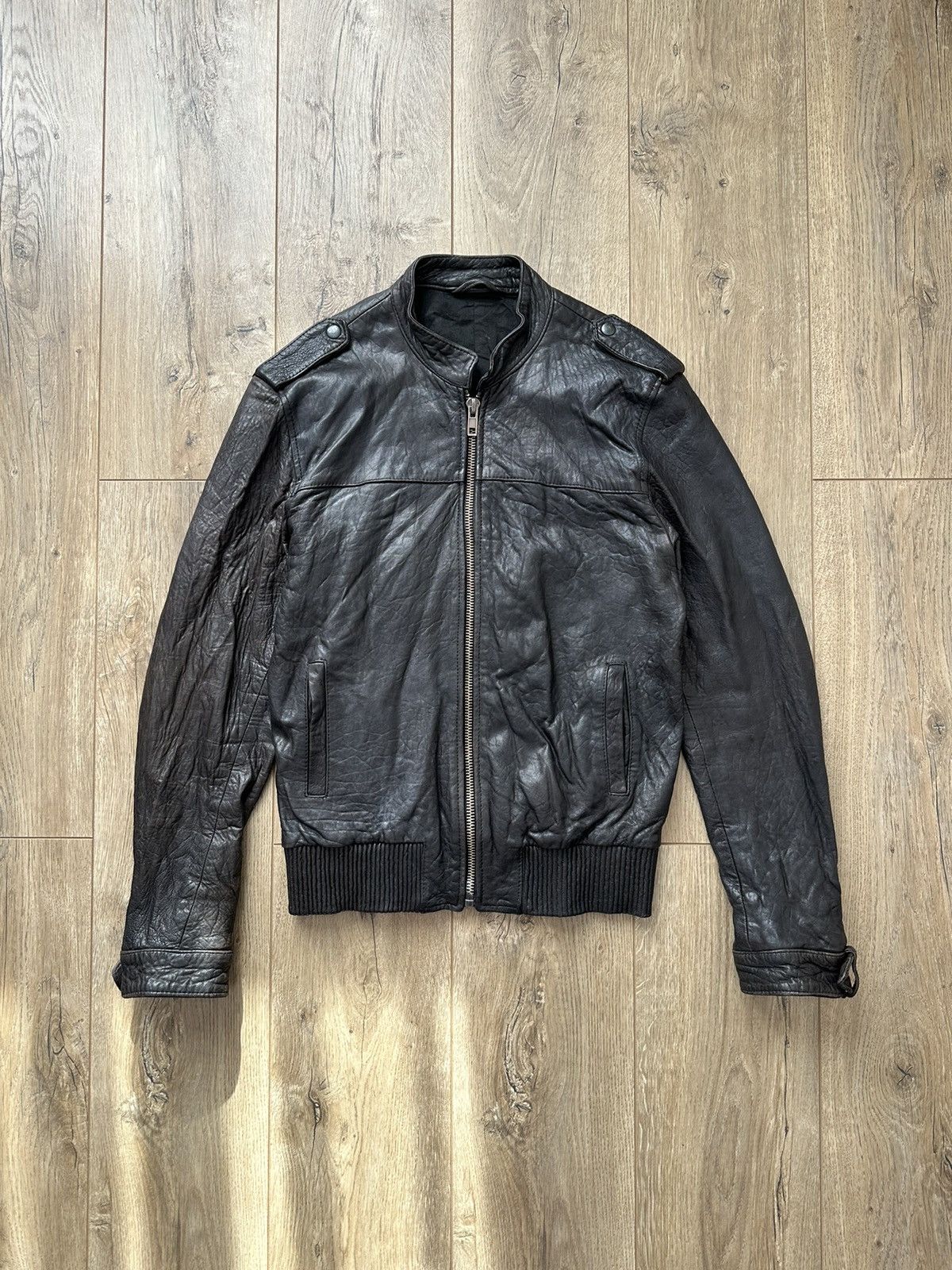 Allsaints AllSaints lamb vintage leather jacket Size US M / EU 48-50 / 2 - 2 Thumbnail
