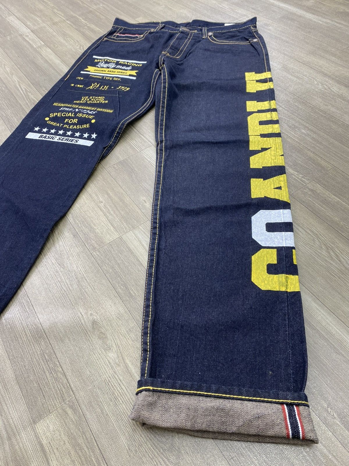Hysteric Glamour Vintage CoandLu Japan Evisu Style Printed Selvedge Jeans Y2K Size US 34 / EU 50 - 5 Thumbnail