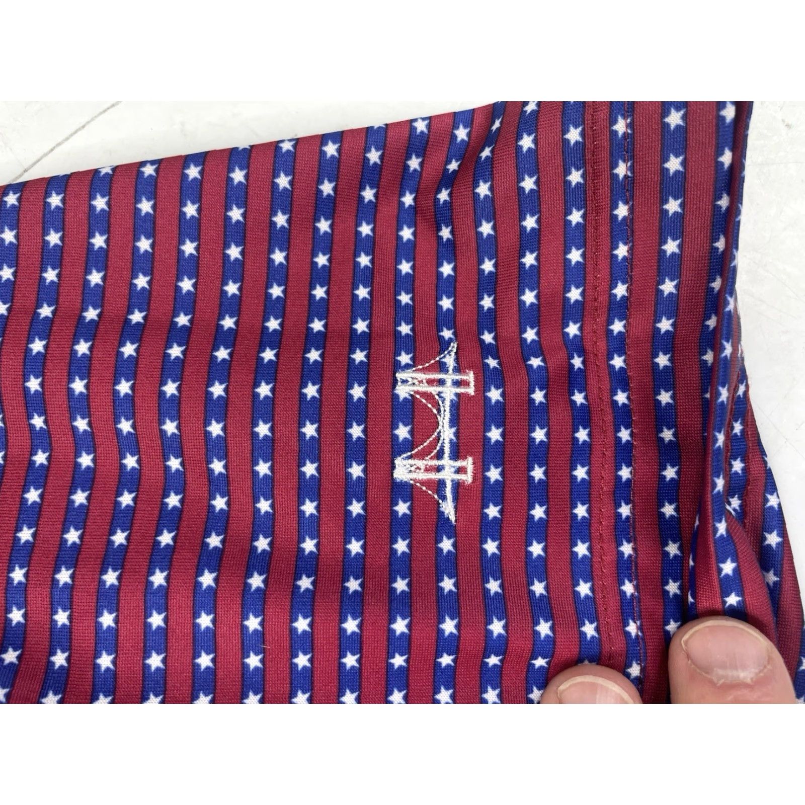 Vintage Donald Ross Sportswear Polo Shirt Mens XL Performance Stars Stripes Bridge Logo Size US XL / EU 56 / 4 - 4 Thumbnail