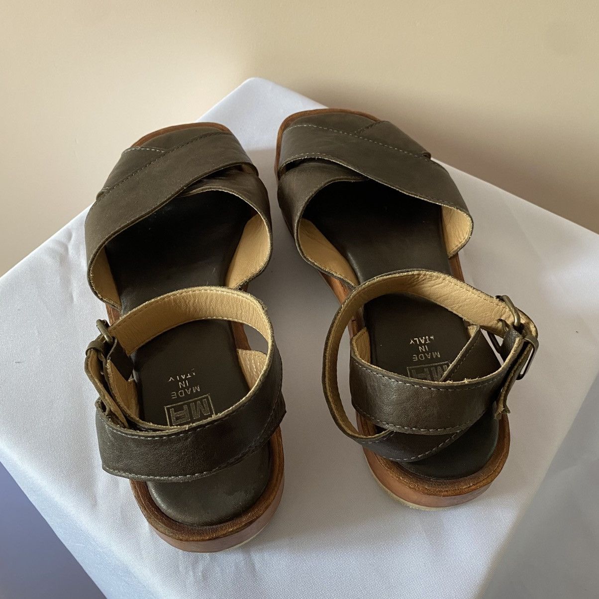 Dirk Bikkembergs × MoMA × Puma MoMa Leather Sandals Ballet Flats Shoes Puma Style Y2K Size US 9 / IT 39 - 7 Thumbnail
