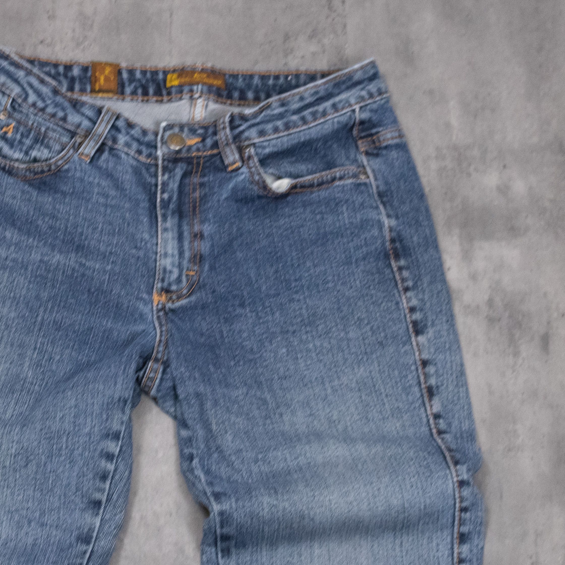 If Six Was Nine Vintage Y2K Arua Bootcut Mid Wash Baggy Denim Jeans Size US 29 - 7 Thumbnail