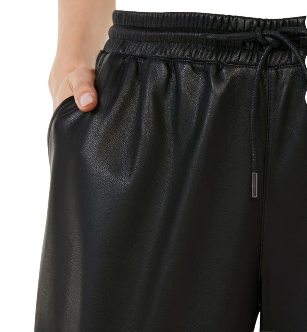 SCOOP Scoop NYC Vegan Leather Joggers New! Size 38" / US 16 / IT 52 - 3 Thumbnail