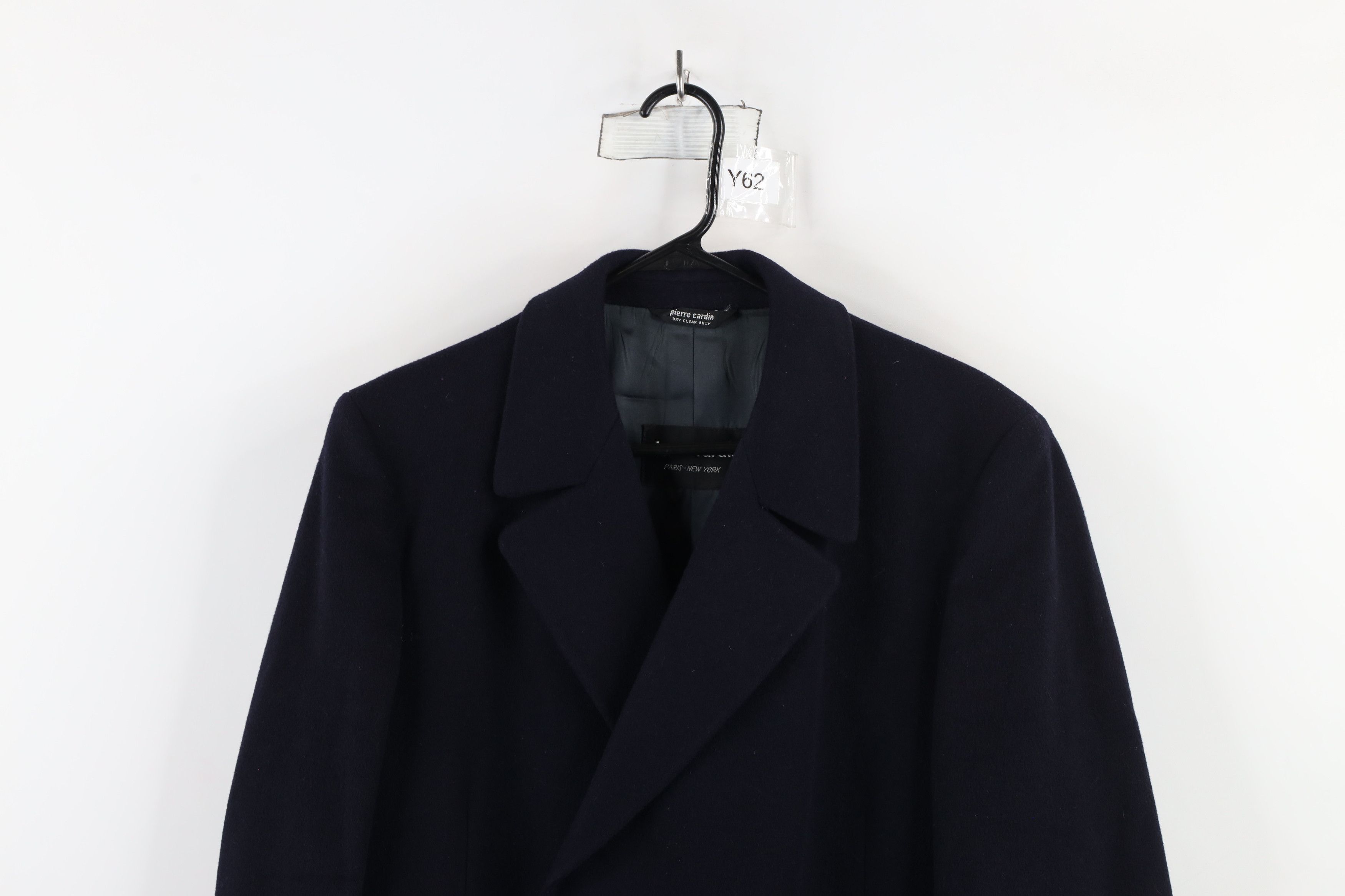 Pierre Cardin × Vintage Vintage 70s Pierre Cardin Wool Trench Coat Overcoat Navy USA Size US XL / EU 56 / 4 - 2 Thumbnail