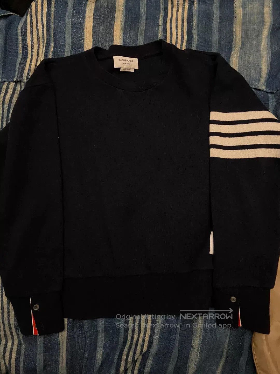Thom Browne thom browne cashmere sweater with stripes. Size US M / EU 48-50 / 2 - 1 Thumbnail