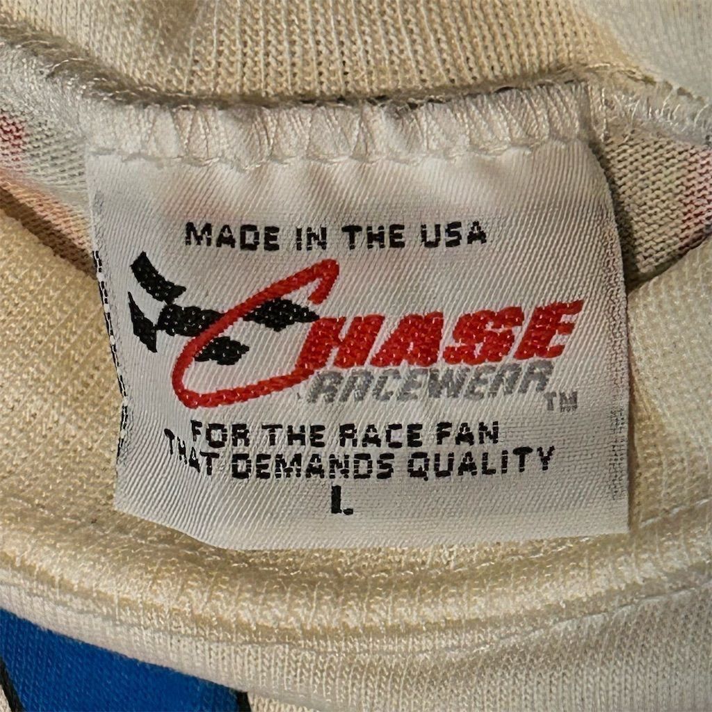 Chase Authentics Vintage 90s Dale Earnhardt AOP NASCAR RARE T-Shirt Large Size US L / EU 52-54 / 3 - 6 Thumbnail