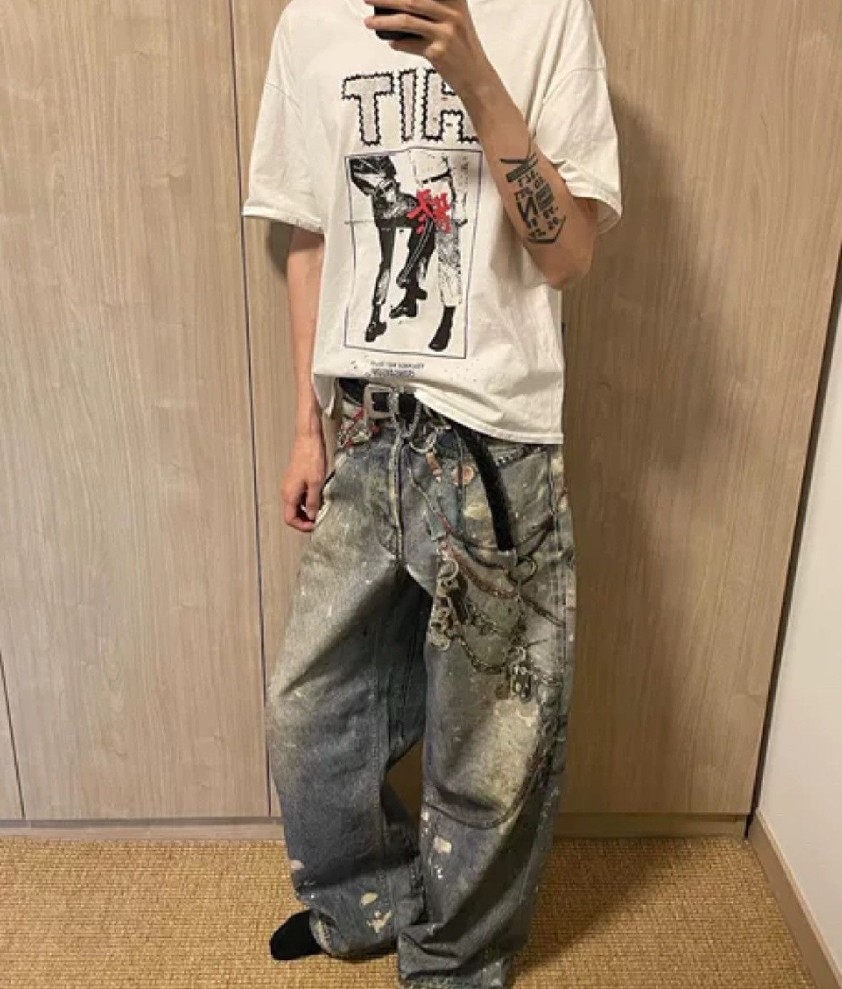 Acne Studios Acne Studios 3D Digital Printed Jeans Size US 44 / EU 60 - 4 Thumbnail