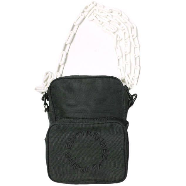 Other Danke Schon Chain Nylon Shoulder Bag Others Crossbody Bag in Black, Men's