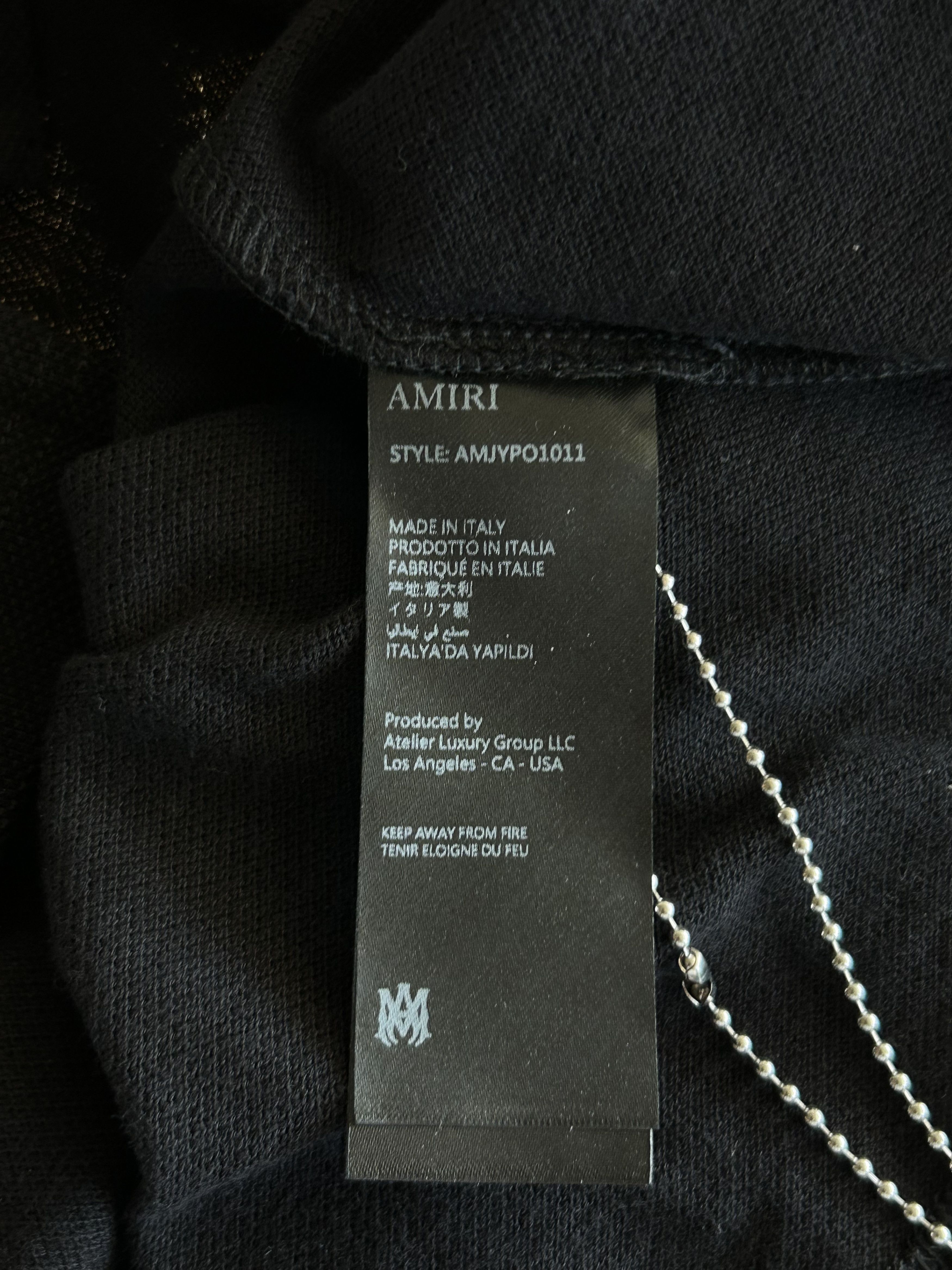 Amiri Amiri Black & White Quad MA Logo Embroidered Polo T-Shirt Size US S / EU 44-46 / 1 - 4 Thumbnail