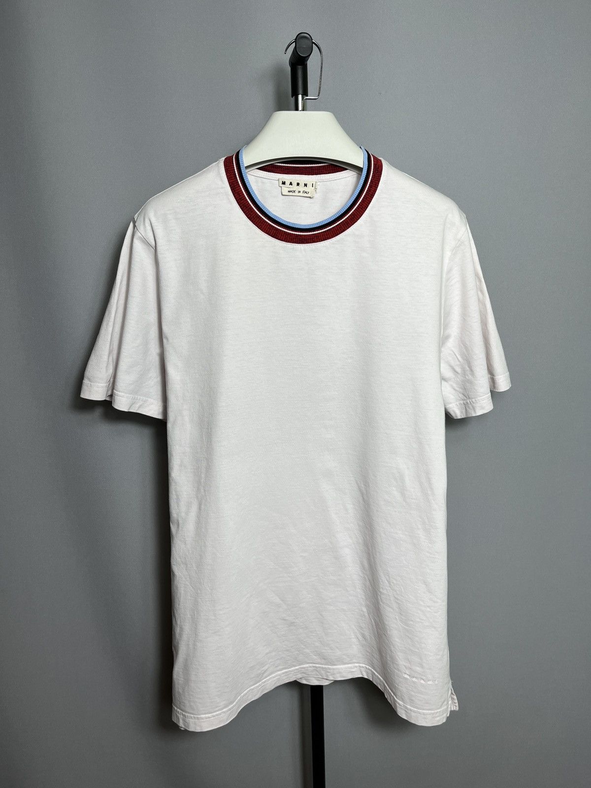 Marni marni humu0011el mens t-shirt light pink short sleeve cotton Size US XL / EU 56 / 4 - 1 Thumbnail