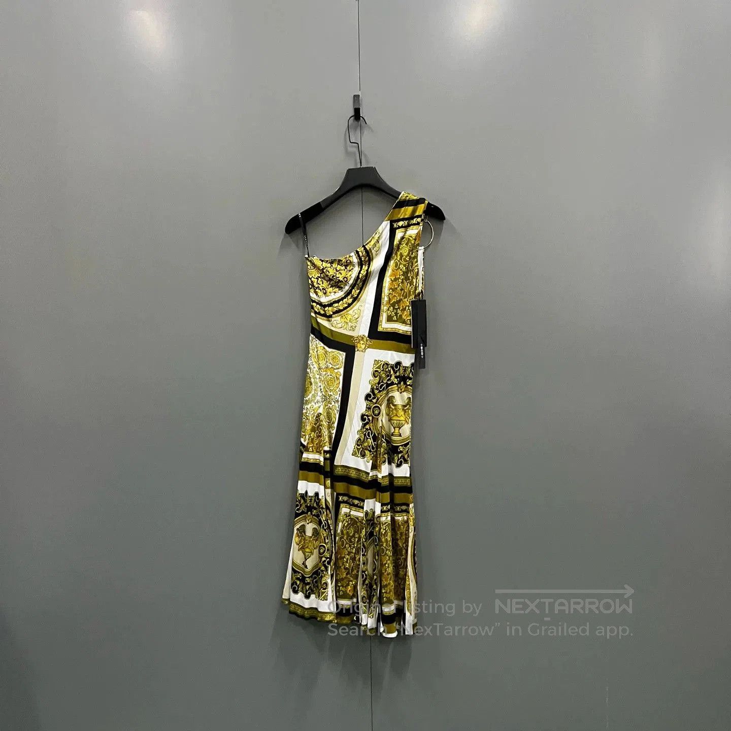 Versace Versace Baroque Print One-Shoulder Sleeveless Dress. Size M / US 6-8 / IT 42-44 - 2 Thumbnail