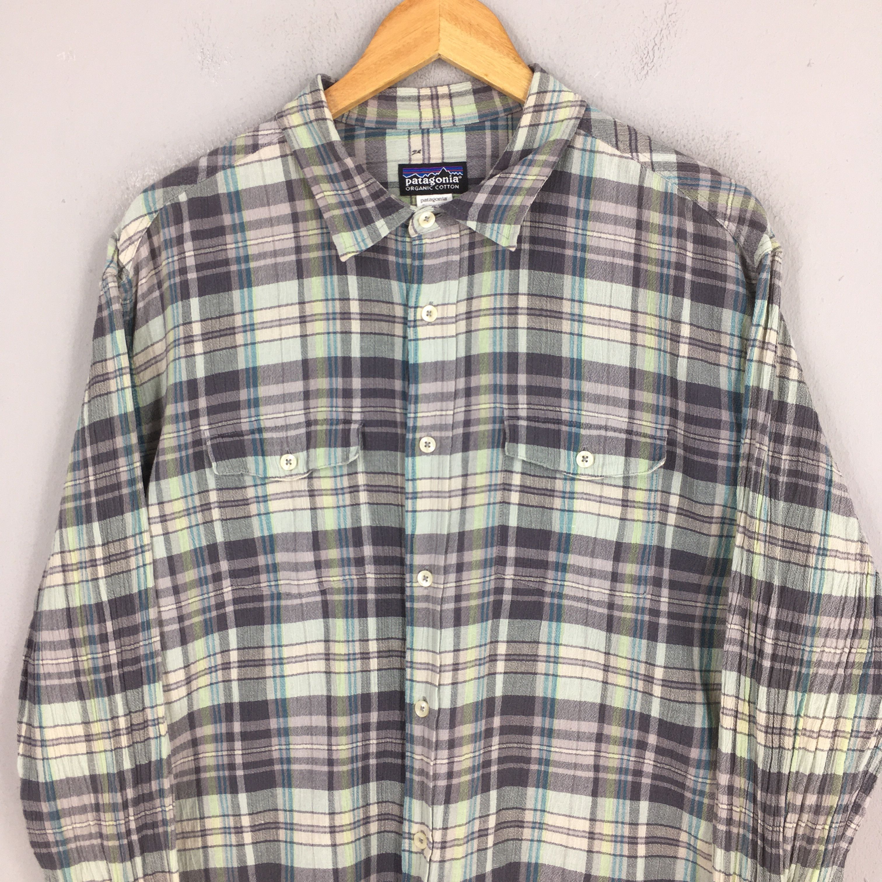 Patagonia Vintage Patagonia Plaid Shadow Checkered Flannel Shirt Size US L / EU 52-54 / 3 - 2 Thumbnail