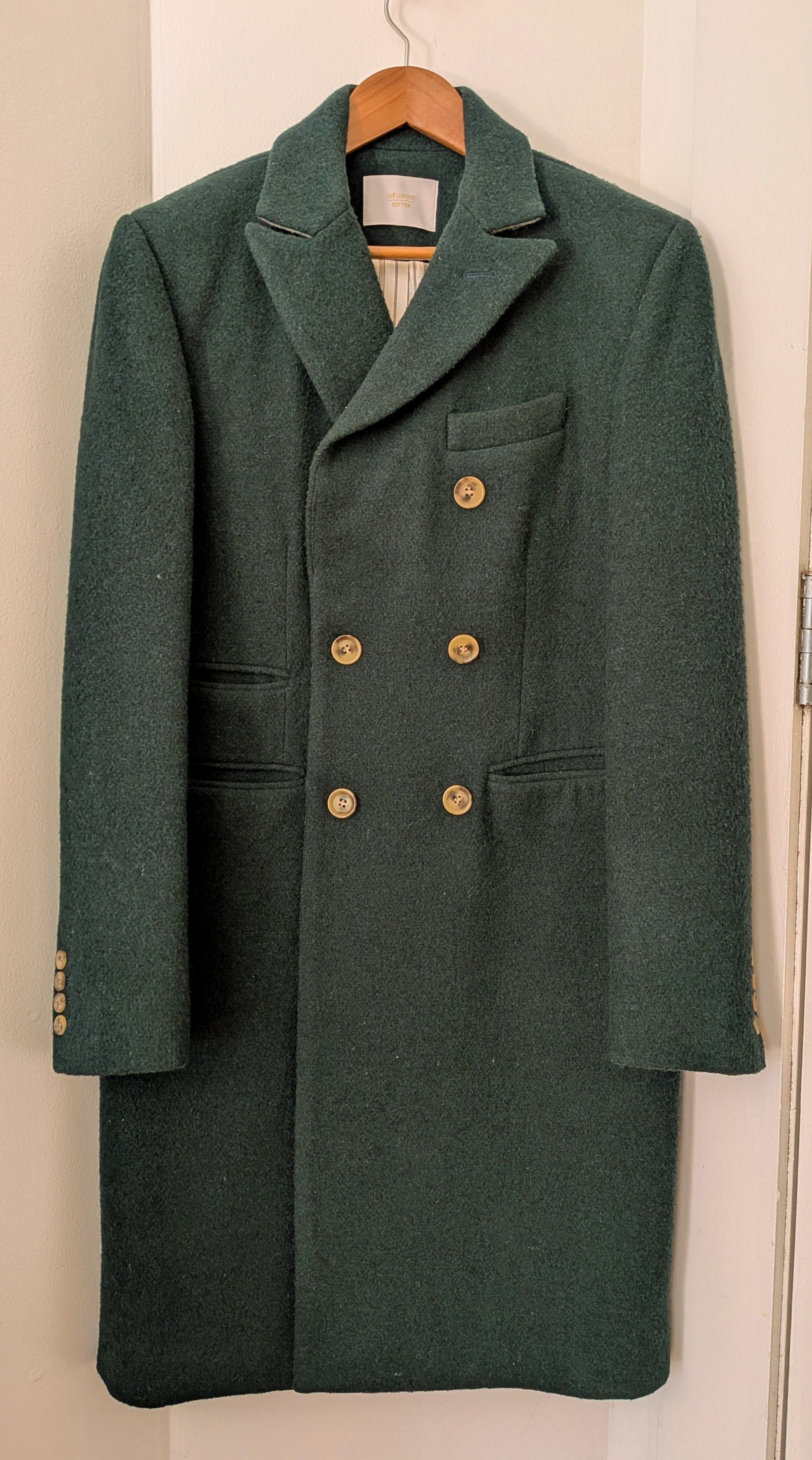 Aime Leon Dore Aime Leon Dore Wool Coat Forest Green Size US M / EU 48-50 / 2 - 1 Thumbnail