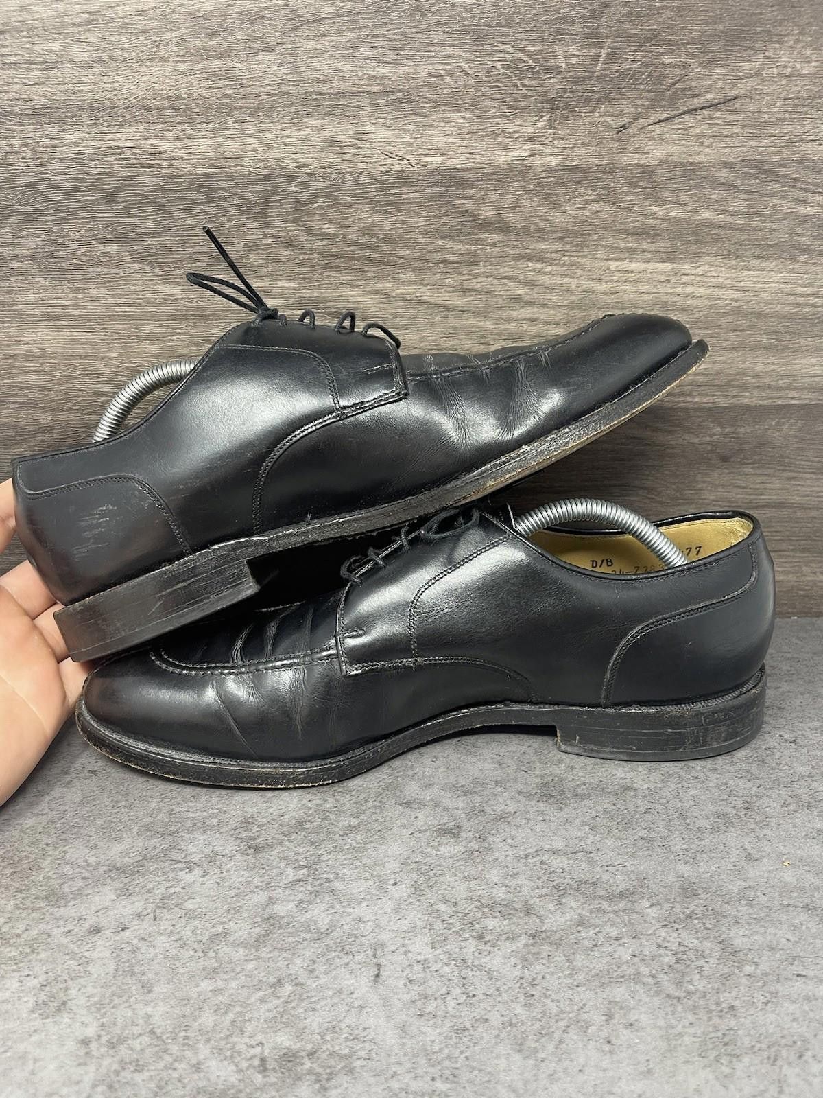 Johnston & Murphy Johnston Murphy Shoes Mens Size 10 Black Leather Oxford Lace Size US 10 / EU 43 - 7 Thumbnail