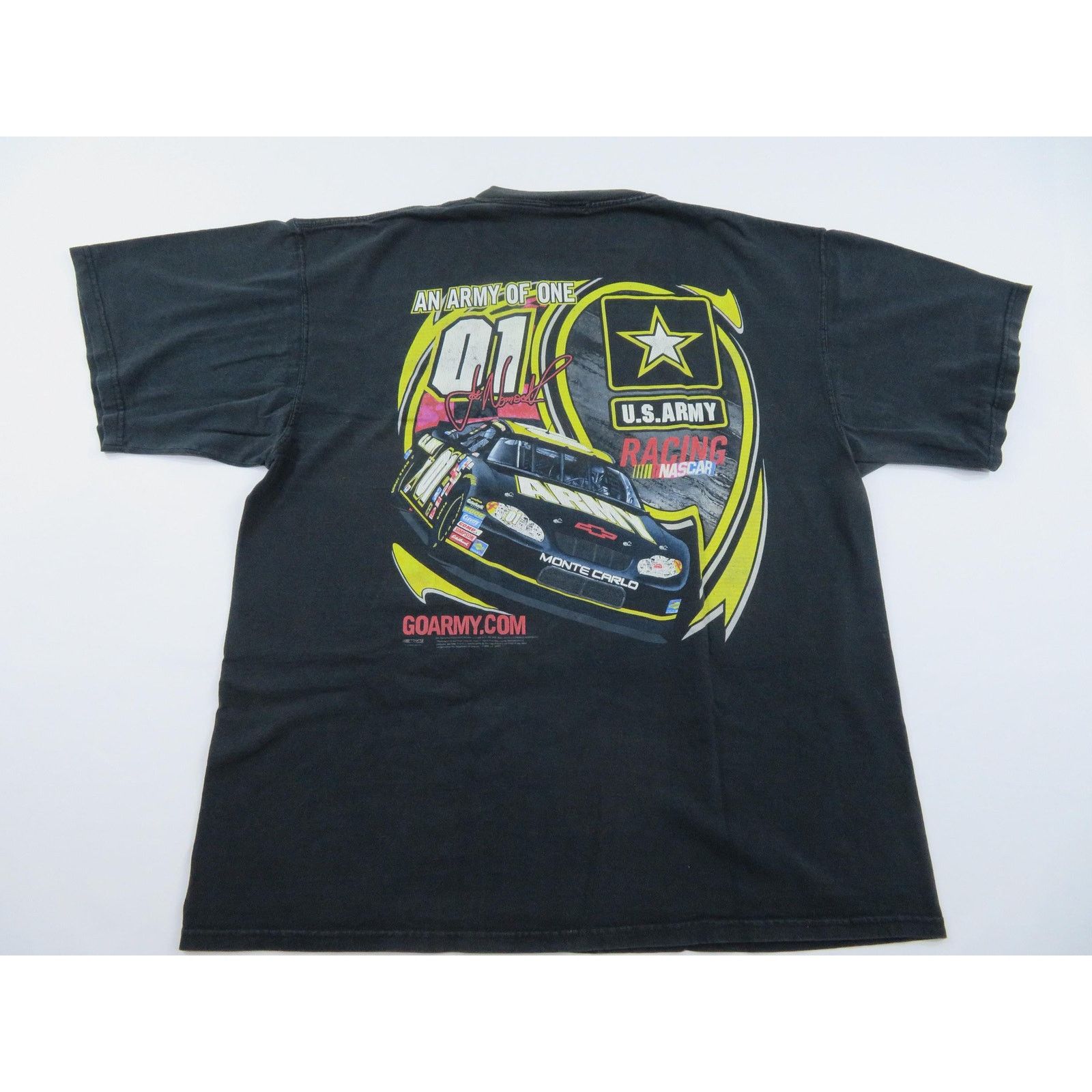 Other Army Nascar Joe Nemechek Double Sided Black T-shirt 2XL Y2K Size US XXL / EU 58 / 5 - 3 Thumbnail
